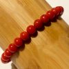 bracelet perles boules de corail rouge de Méditerranée 6mm