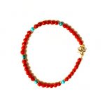 bracelet tethys corail et turquoise