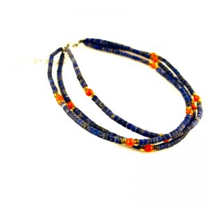 bracelet hapy lapis lazuli et corail
