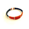 bracelet triple rangs perles corail rouge