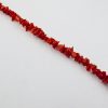 Bracelet de petits éclats de véritable corail rouge de Méditerranée, monté avec fermoir argent 925/1000e.