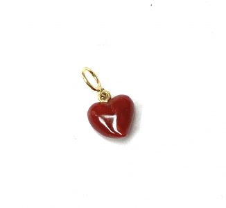 pendentif petit coeur de corail
