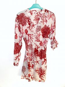 tunique corail rouge